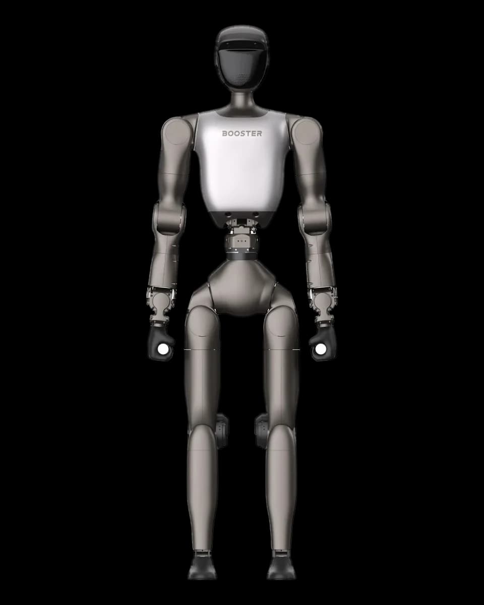 Robô humanoide Booster T2 da Booster Robotics, vista frontal
