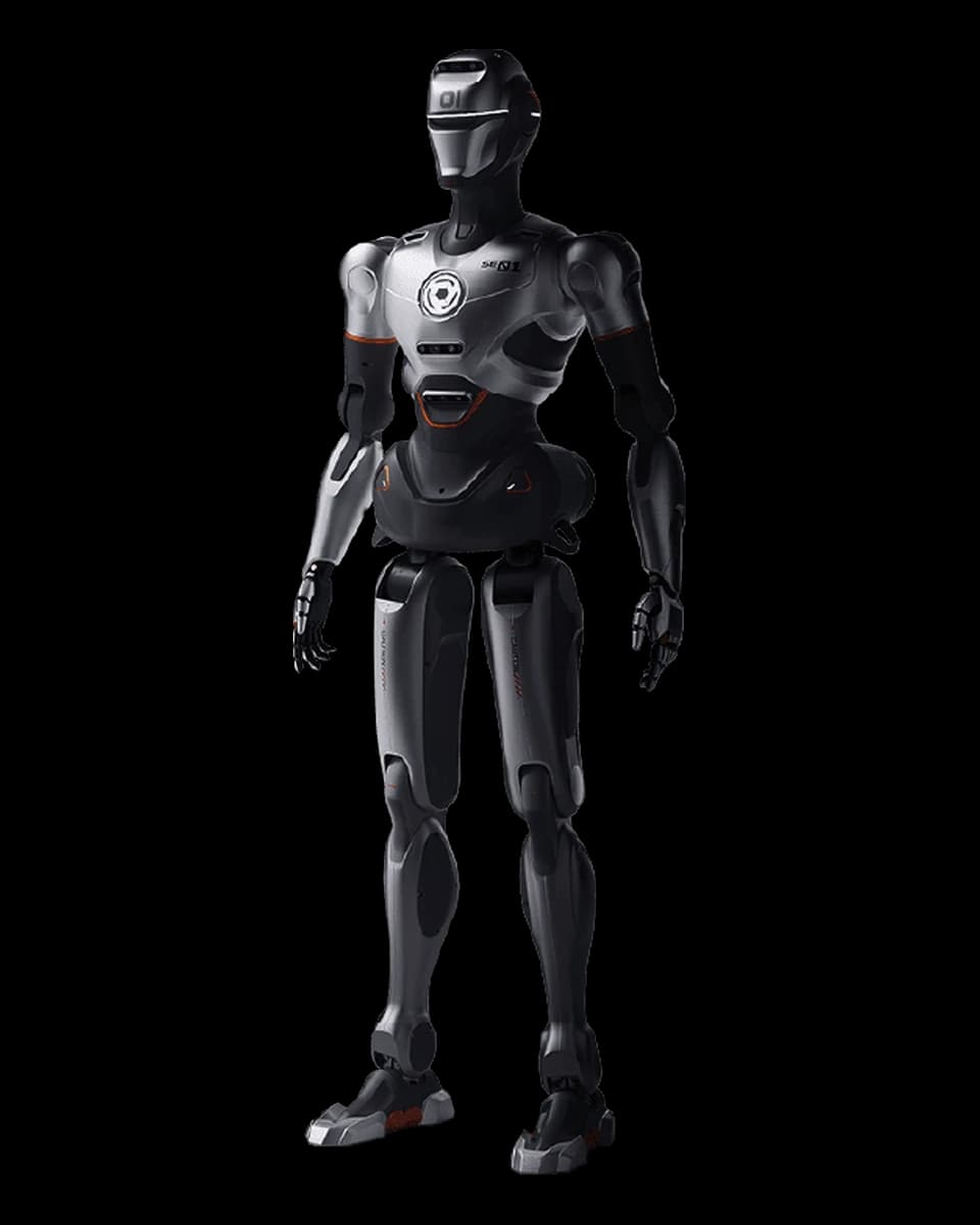 Robô humanoide EngineAI PM01 da EngineAI, vista frontal
