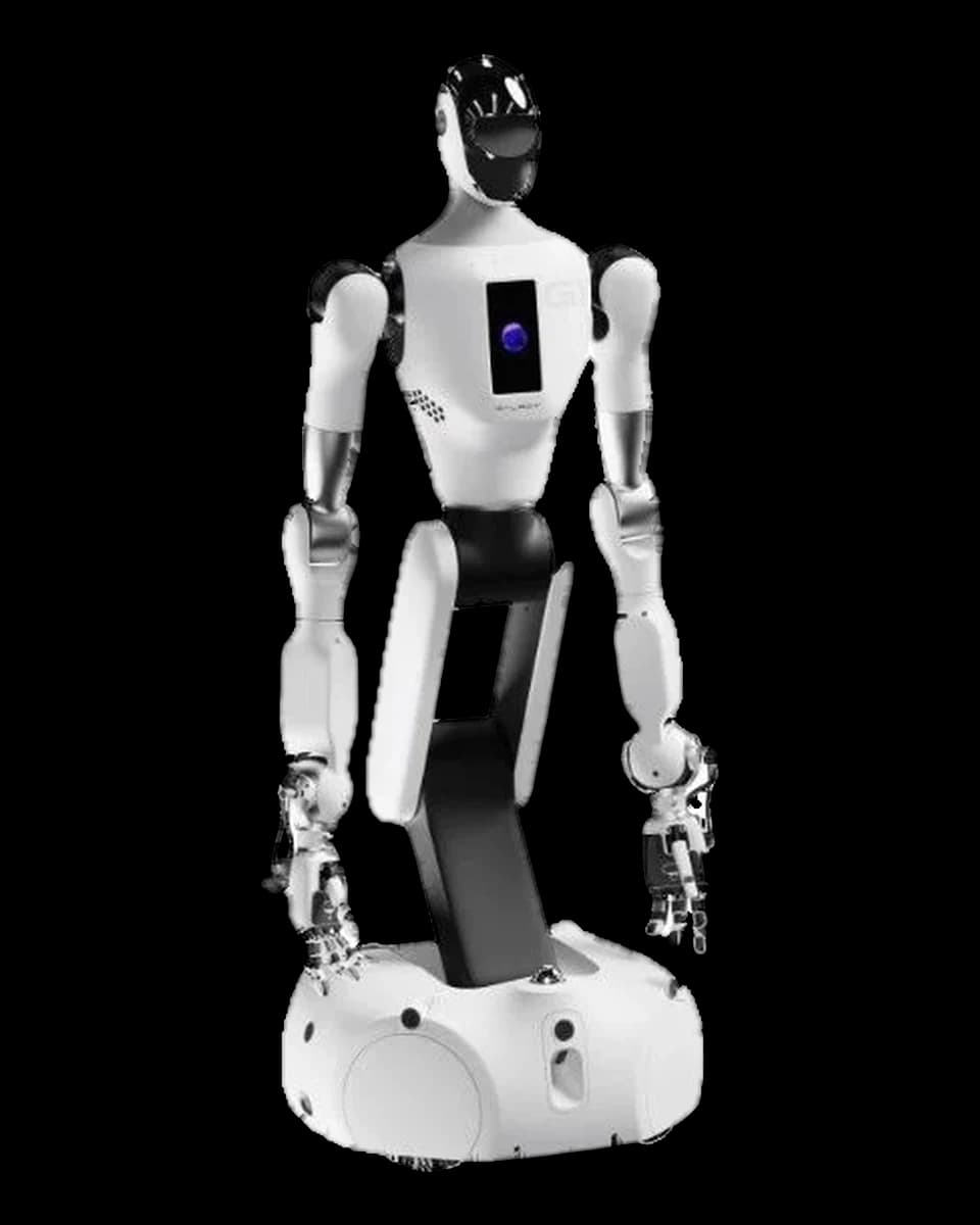 Robô humanoide Galbot G1 da Galbot, vista frontal